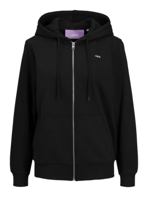 JJXX JXABBIE RLX NERA FELPA CON ZIP DONNA