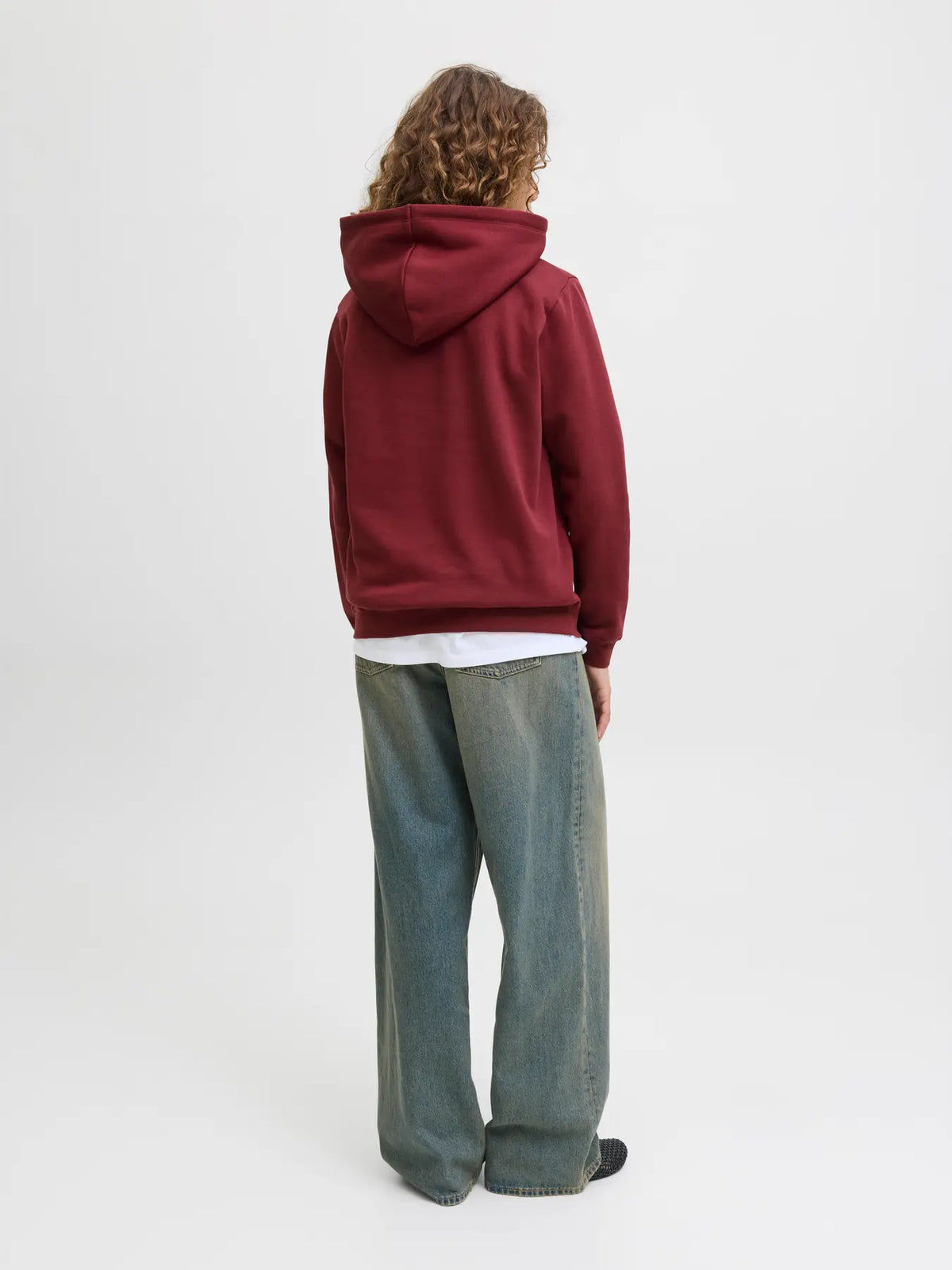 JJXX JXABBIE FELPA BORDEAUX CON CAPPUCCIO