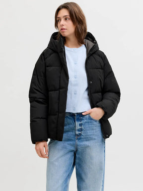 JJXX JXGLOBAL NERO GIUBBOTTO CON CAPPUCCIO