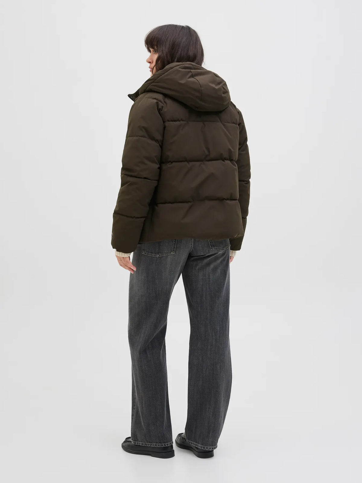 JJXX JXGLOBAL MARRONE GIUBBOTTO CON CAPPUCCIO