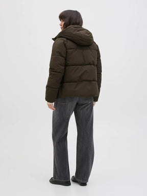 JJXX JXGLOBAL MARRONE GIUBBOTTO CON CAPPUCCIO