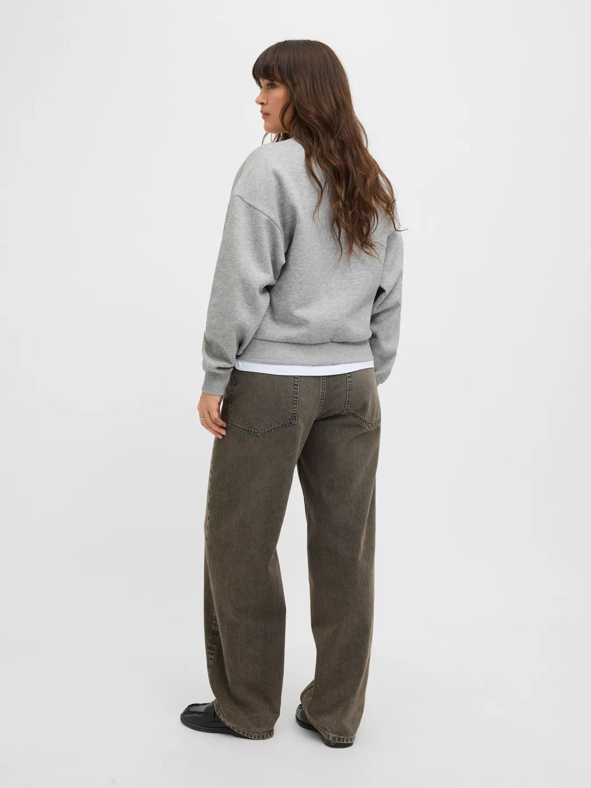 JJXX JXMERLE GRIGIA FELPA GIROCOLLO