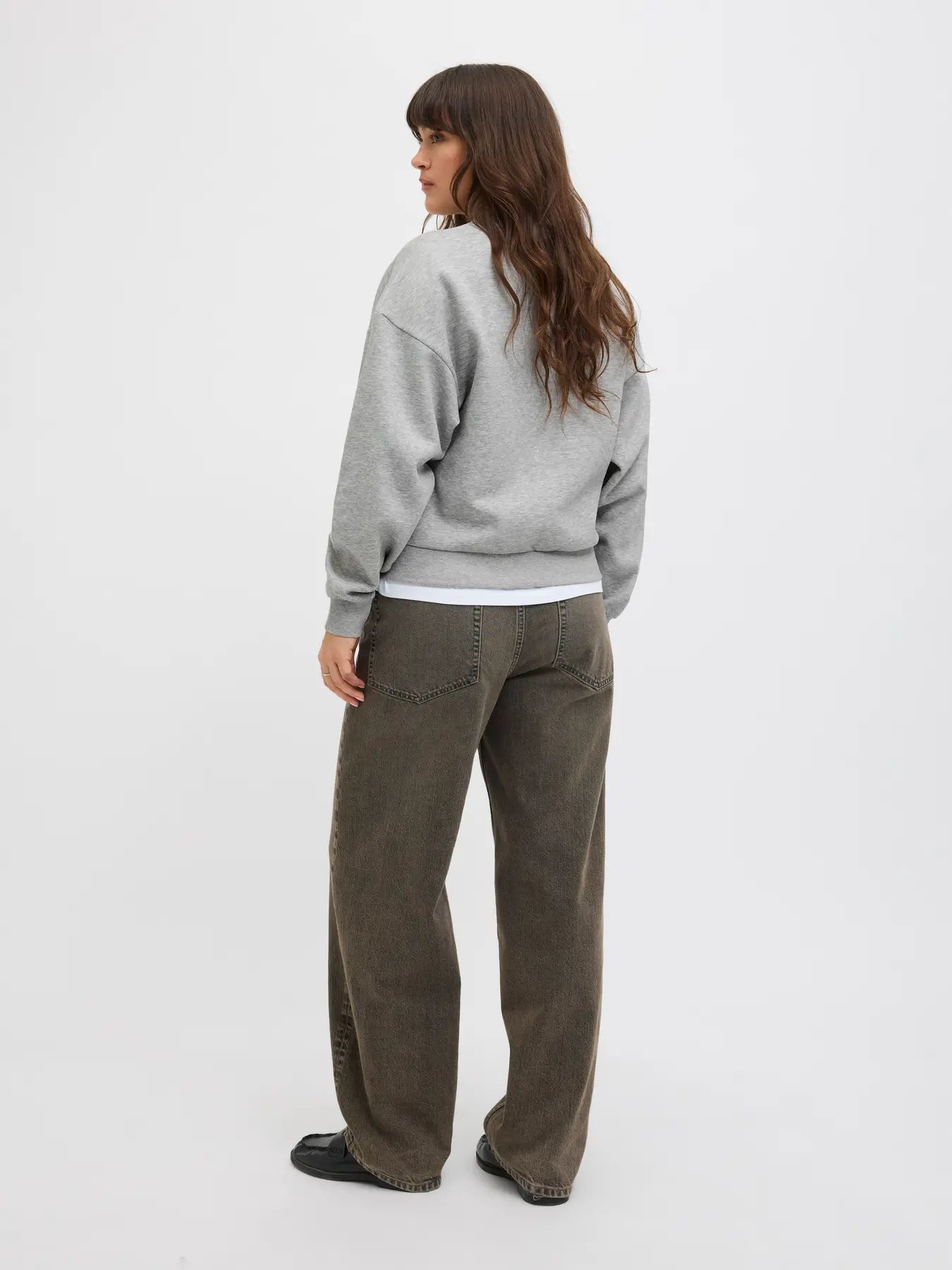 JJXX JXMERLE GRIGIA FELPA GIROCOLLO