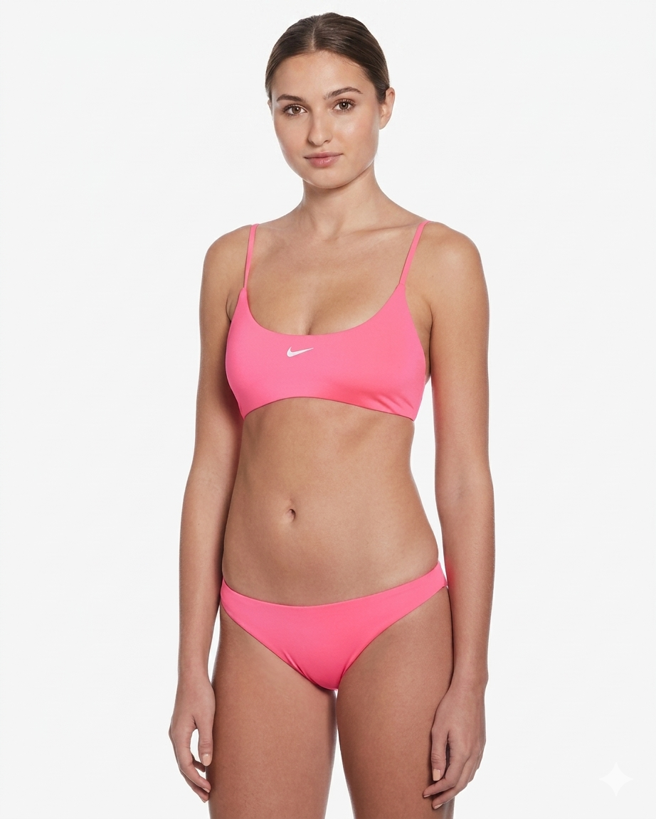 NIKE Costume Donna Fascia Regolabile Fucsia fluo