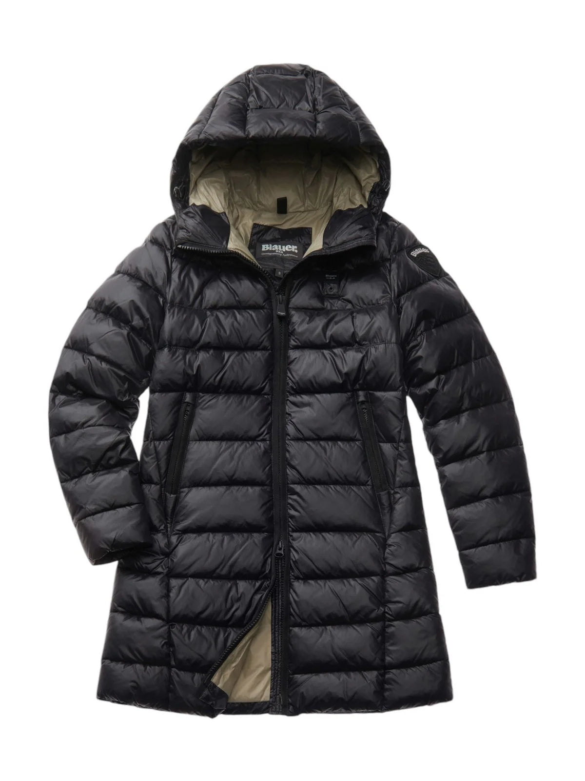 BLAUER DONNA LUNGO OVATTATO NERO