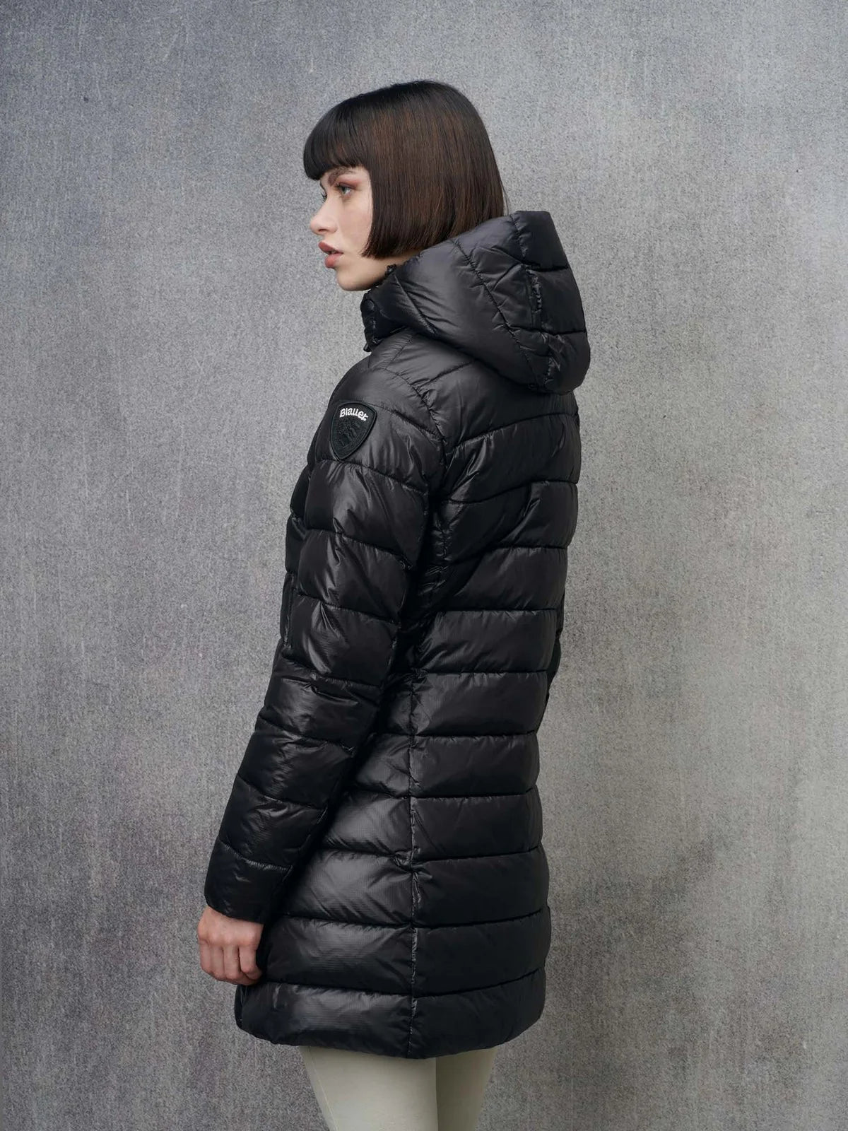 BLAUER DONNA LUNGO OVATTATO NERO