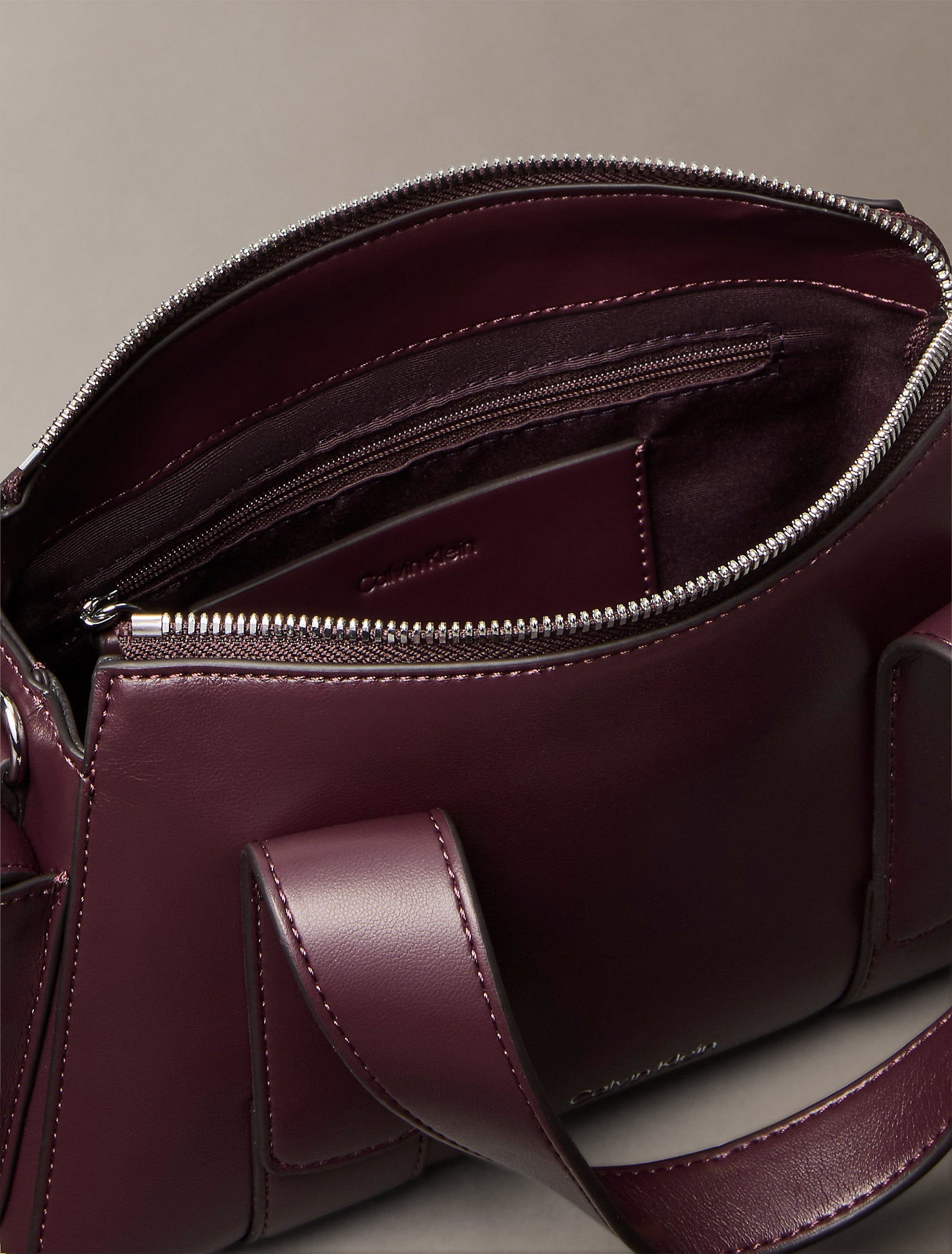 BORSA CALVIN KLEIN DONNA Borsa A Tracolla Trasformabile In Jacquard Bordeaux