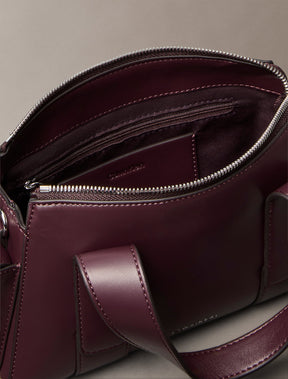BORSA CALVIN KLEIN DONNA Borsa A Tracolla Trasformabile In Jacquard Bordeaux