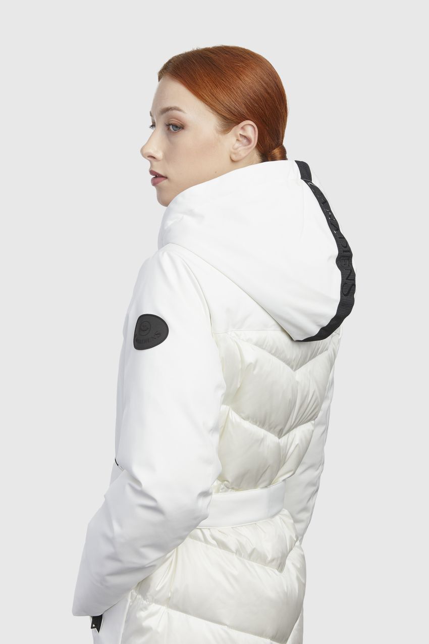 CANADIENS DONNA GIUBBOTTO MISTA/W BIANCO LUNGO