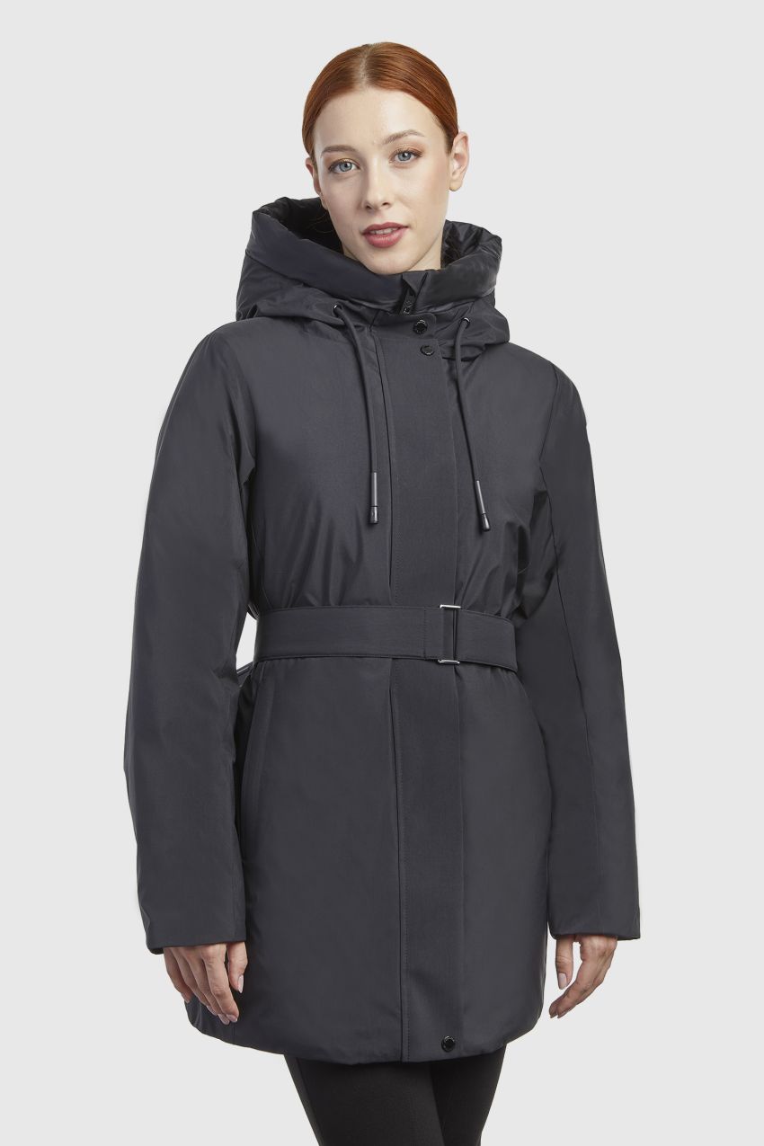 CANADIENS DONNA GIUBBOTTO MARIN/W NERO LUNGO