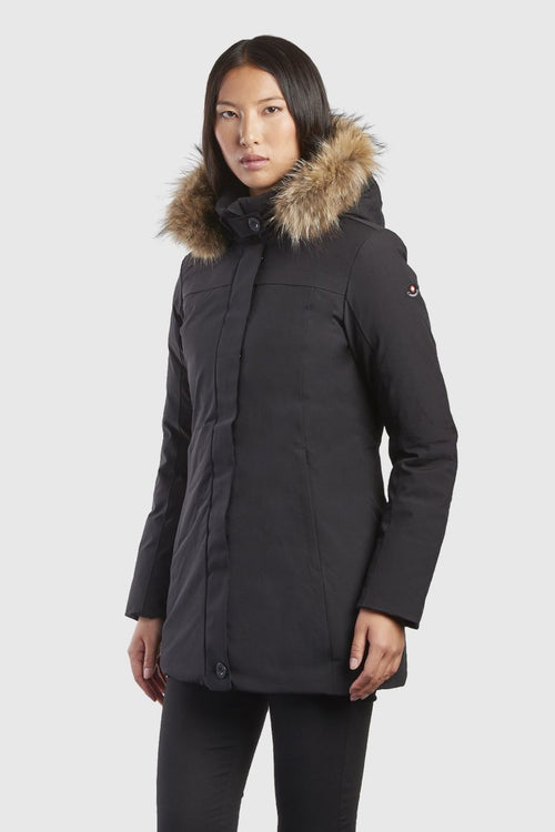 Canadiens Glory Tech 2.0 Giubbotto Donna Nero Lungo