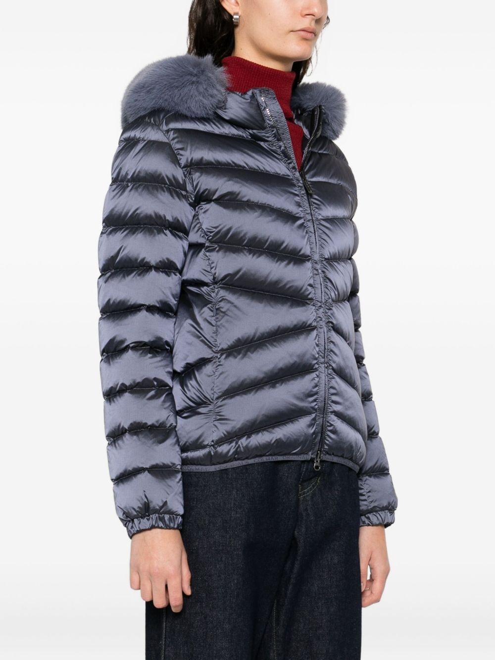 COLMAR DONNA GIUBBOTTO CORTO CON PELLICCIA LAVANDA SCURO