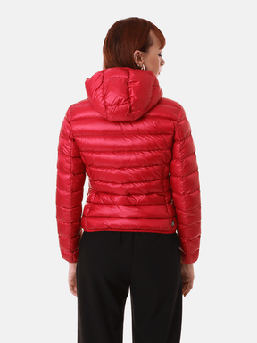 COLMAR DONNA GIUBBOTTO CORTO ROSSO CON CAPPUCCIO