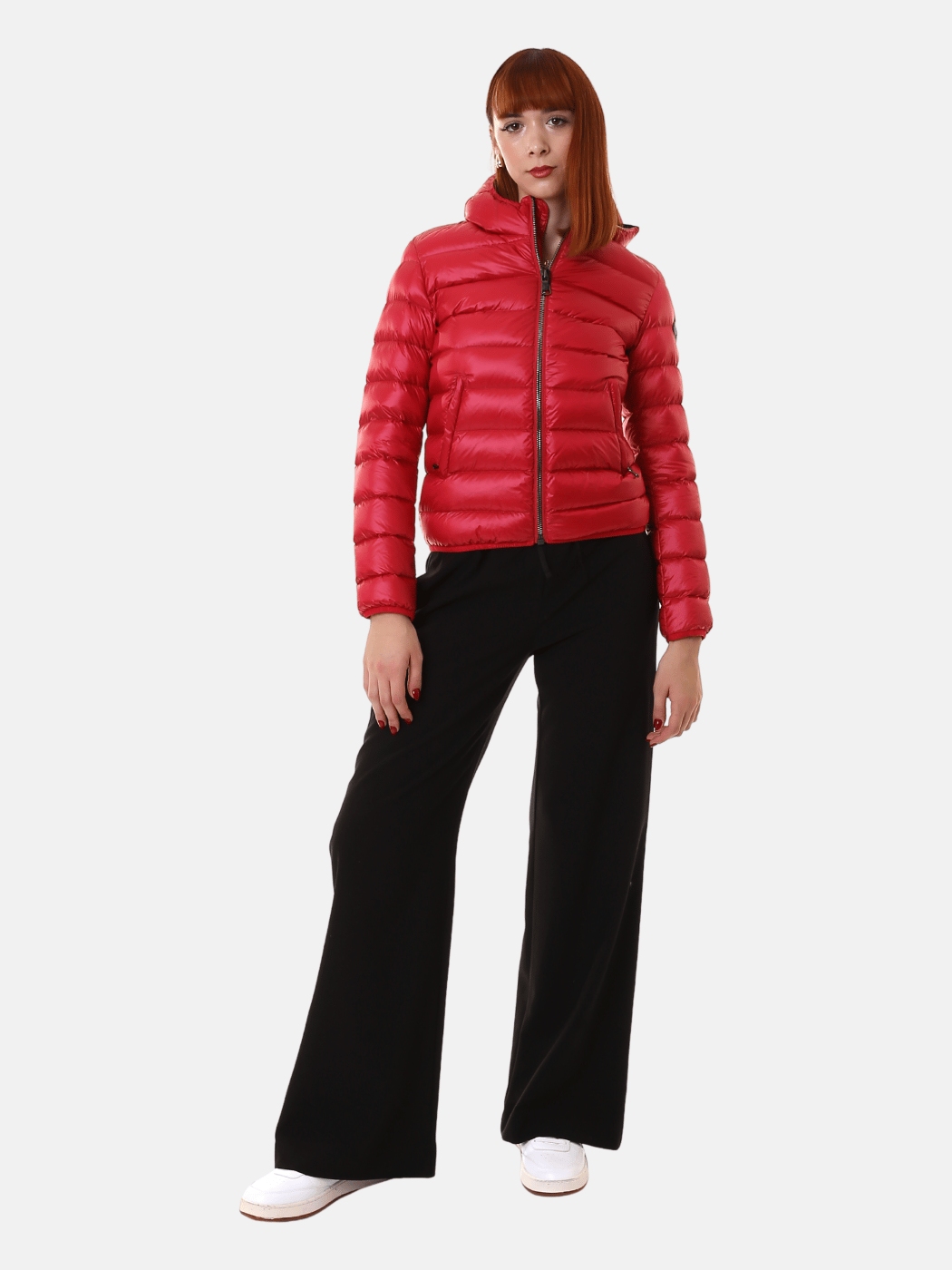 COLMAR DONNA GIUBBOTTO CORTO ROSSO CON CAPPUCCIO