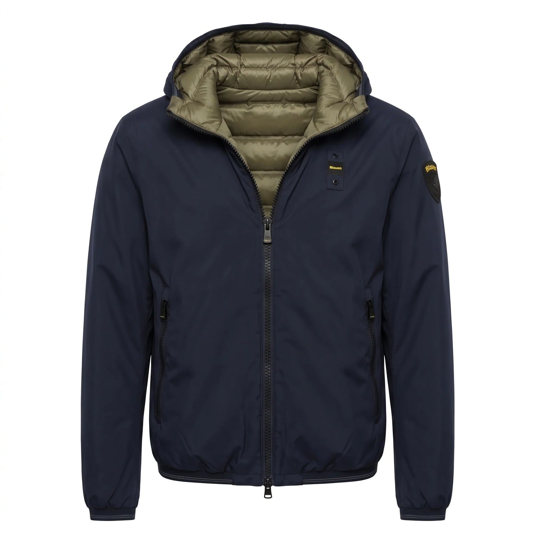 BLAUER Giubbotto Donald Reversibile Con Cappuccio Blu