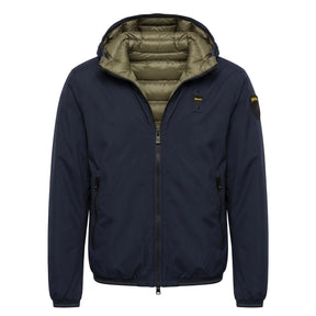BLAUER Giubbotto Donald Reversibile Con Cappuccio Blu