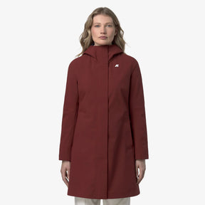 K-WAY DONNA GIUBBOTTO LUNGO BORDEAUX STHEPY BONDED