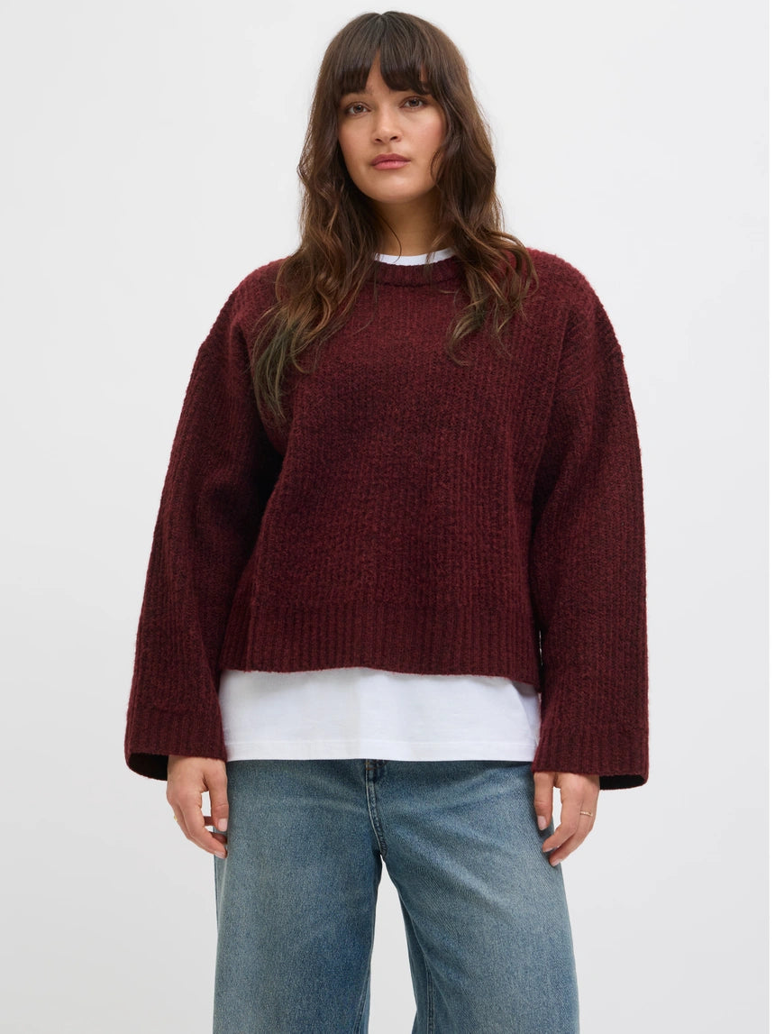 JJXX JXSIGGA DIVERSE CREW MAGLIONE BORDEAUX DONNA