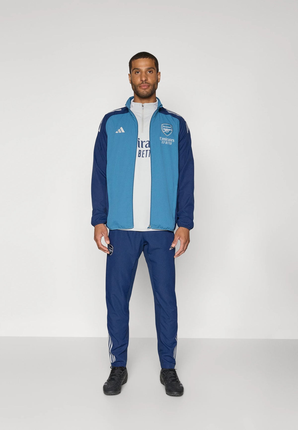 Adidas Tuta Completa Arsenal Uomo Blu Microfibra