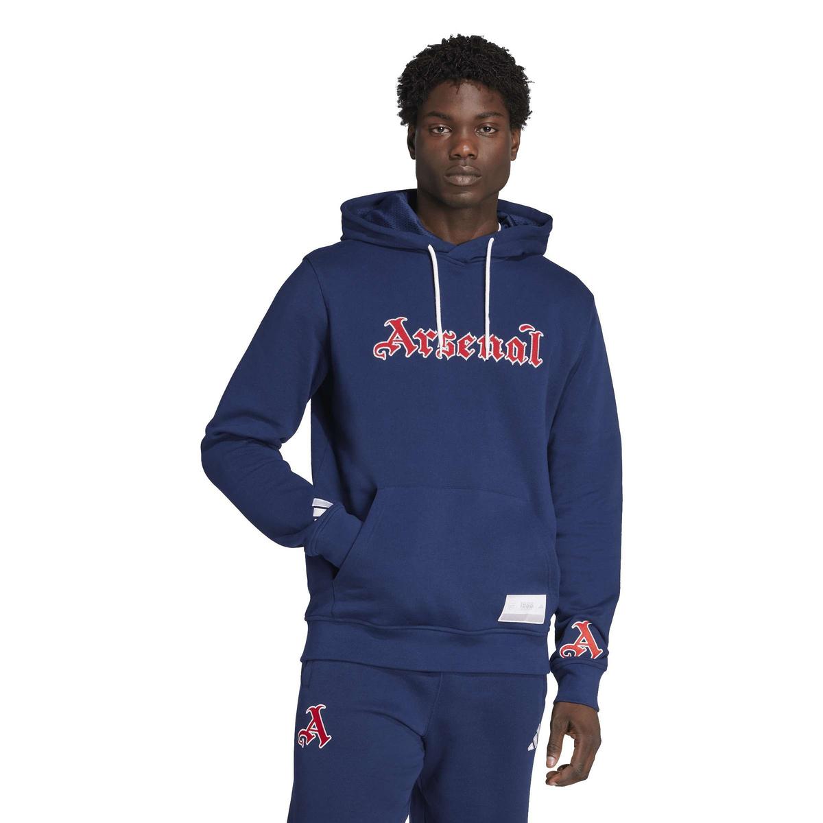 Adidas Tuta Completa Arsenal Con Cappuccio Uomo Blu