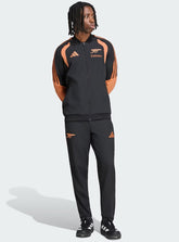 ADIDAS Tuta Completa Arsenal Con Zip Senza Cappuccio Microfibra Nero/Arancione