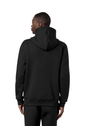 K-WAY Felpa Con Zip e Cappuccio Nero