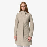 K-WAY Giubbotto Lungo Stephy Bonded Donna Beige