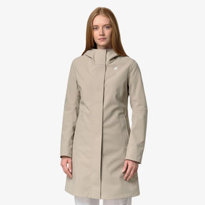 K-WAY Giubbotto Lungo Stephy Bonded Donna Beige