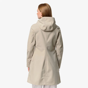 K-WAY Giubbotto Lungo Stephy Bonded Donna Beige