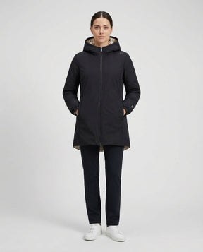 MORE Giubbotto Lungo Venus Reversibile Donna Nero