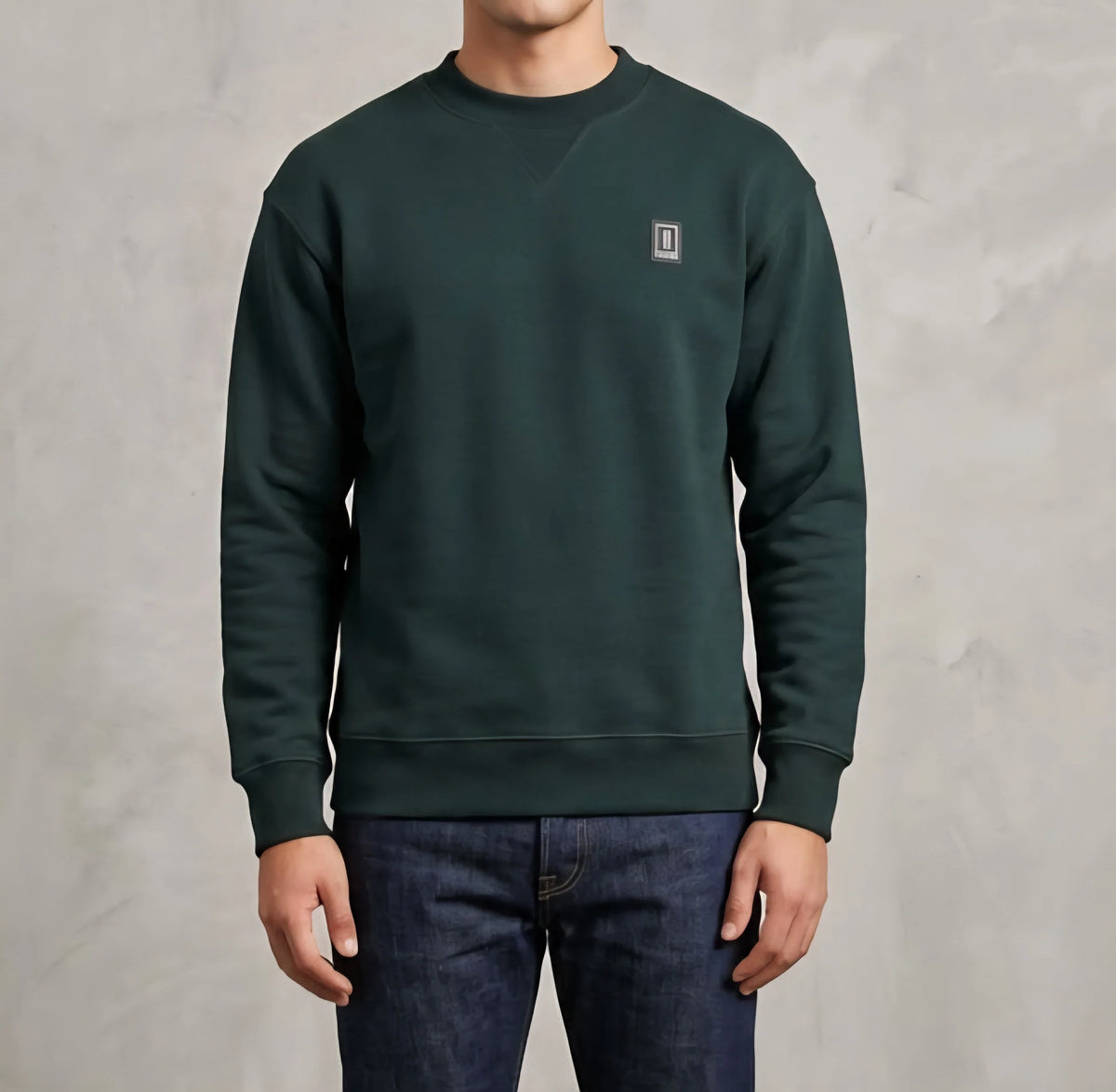 SOLDIER Felpa Girocollo Con Logo Sul Petto Verde