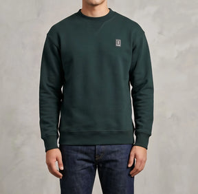 SOLDIER Felpa Girocollo Con Logo Sul Petto Verde