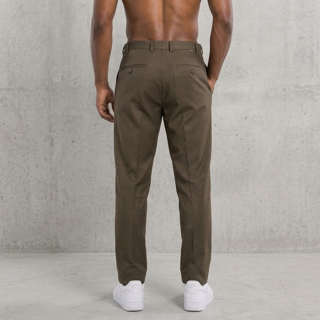 HAMAKI-HO Pantalone T.A. Regular Fit Marrone