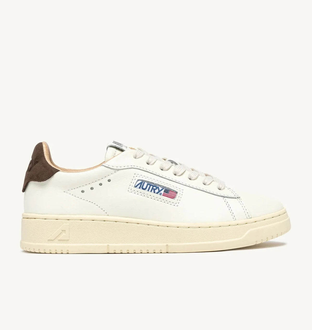 AUTRY DALLAS LOW IN PELLE TEAK E MARSHMALLOW