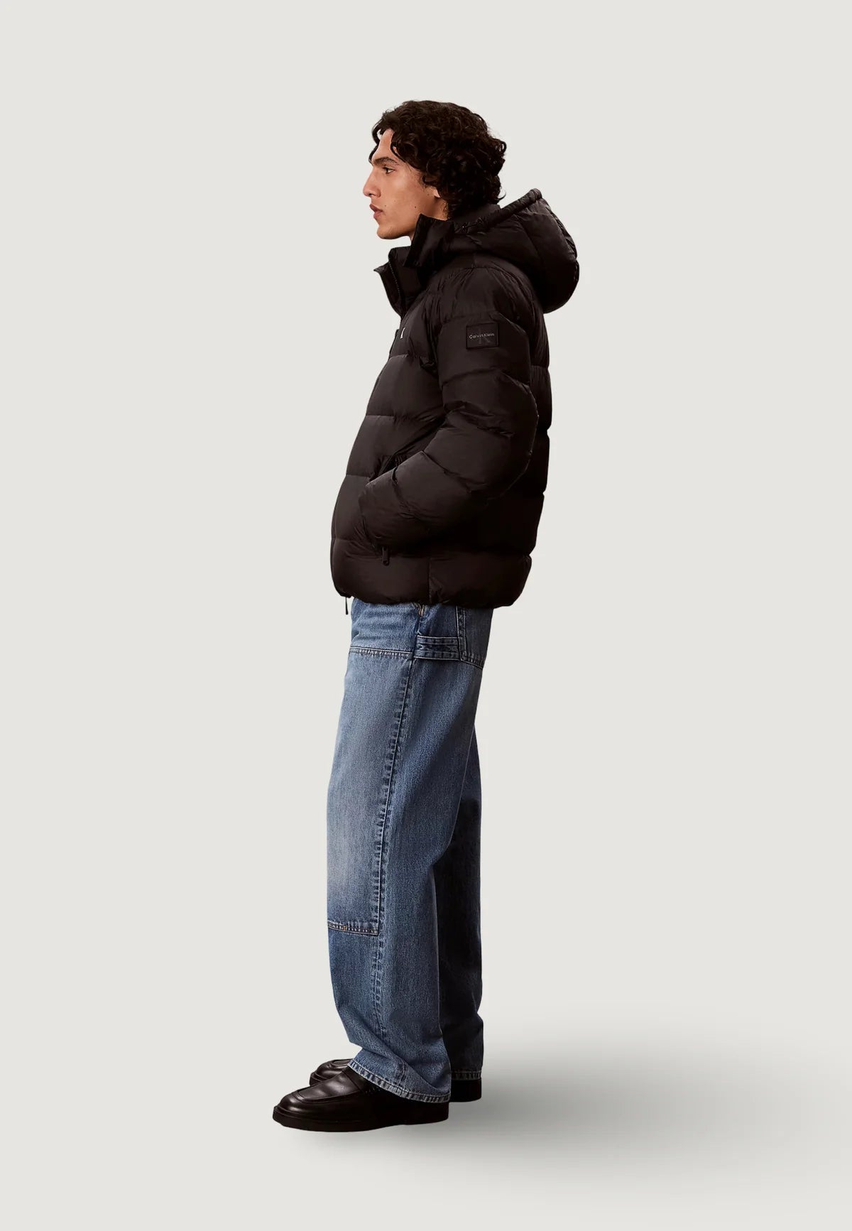 CALVIN KLEIN Piumino Con Cappuccio Rimovibile Nero