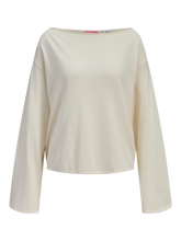 JJXX JXJENNA MAGLIETTA IN COTONE A MANICHE LUNGHE PANNA DONNA