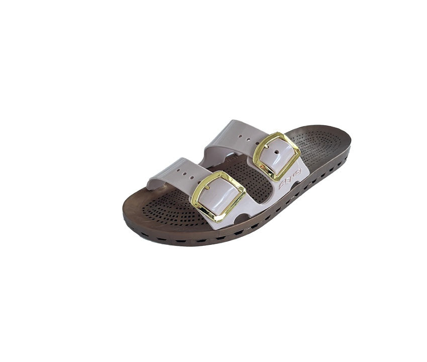 SENSI Ciabatta BAMBINO Suola Marrone Forata PRESTIGIO Cipria