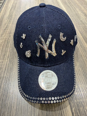 NEW ERA NY CUSTOM IN DENIM BLU DONNA