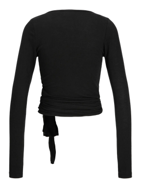 JJXX DONNA JXLUNA T-SHIRT NERA MANICHE LUNGHE DI COTONE  SS26