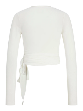 JJXX DONNA JXLUNA T-SHIRT BIANCA MANICHE LUNGHE DI COTONE  SS26