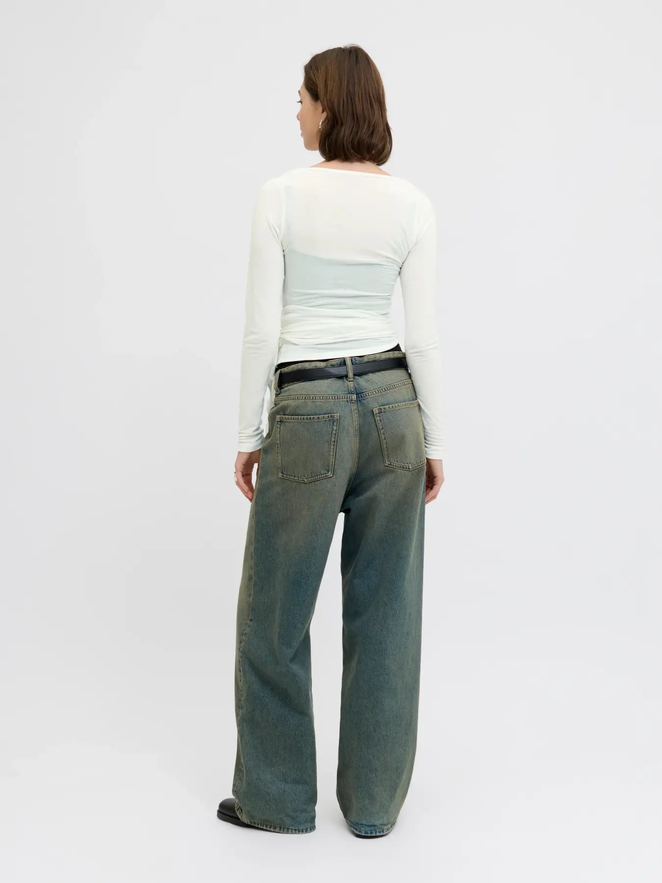 JJXX DONNA JXLUNA T-SHIRT BIANCA MANICHE LUNGHE DI COTONE  SS26