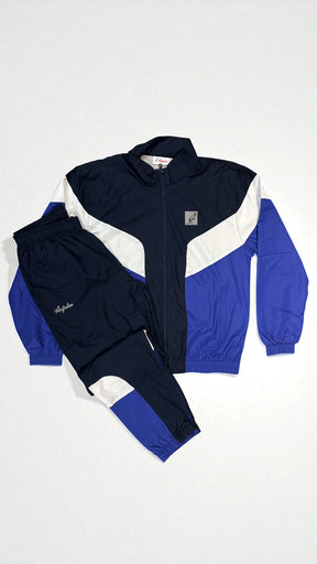 AUSTRALIAN Tuta Smash Nocturna Leggera In Microfibra Con Zip Blu/Bianco