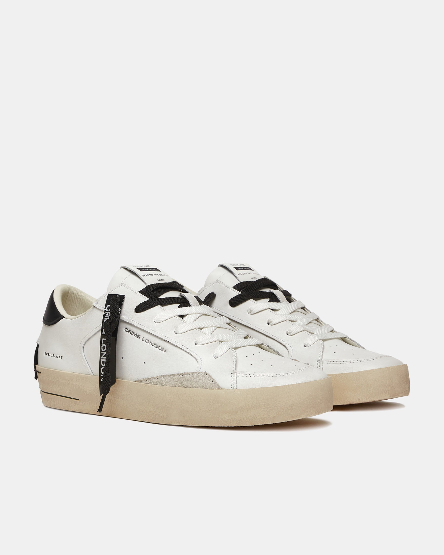 CRIME LONDON Sk8 Deluxe Bianca/Nera