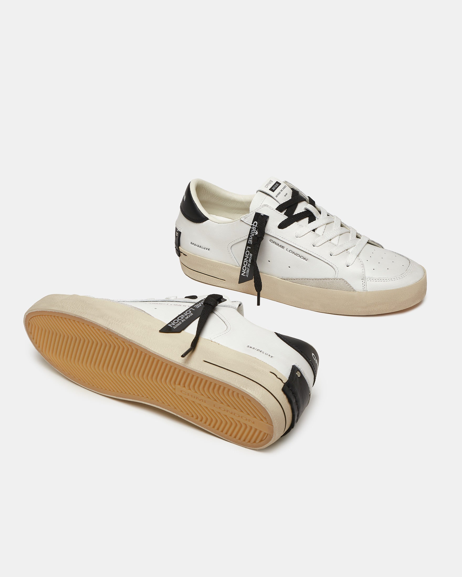 CRIME LONDON Sk8 Deluxe Bianca/Nera