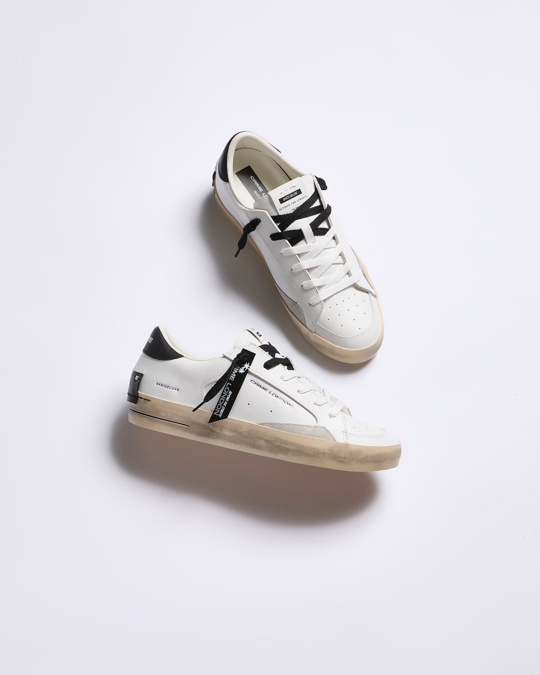CRIME LONDON Sk8 Deluxe Bianca/Nera