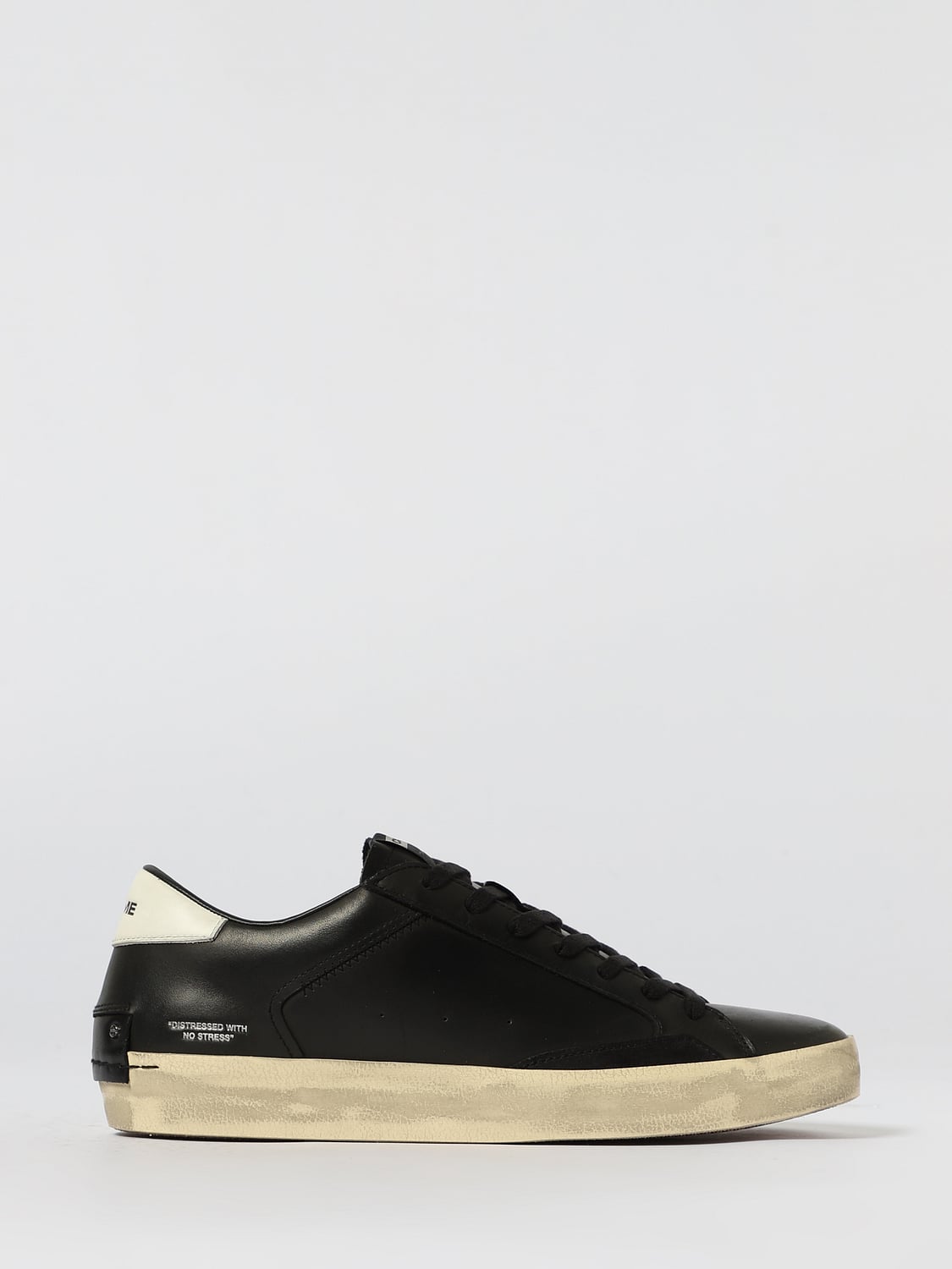 CRIME LONDON Distressed Nera Suola Panna