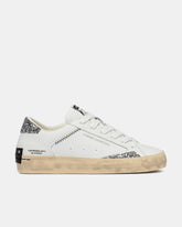 CRIME LONDON Donna Distressed Bianca Con Strass