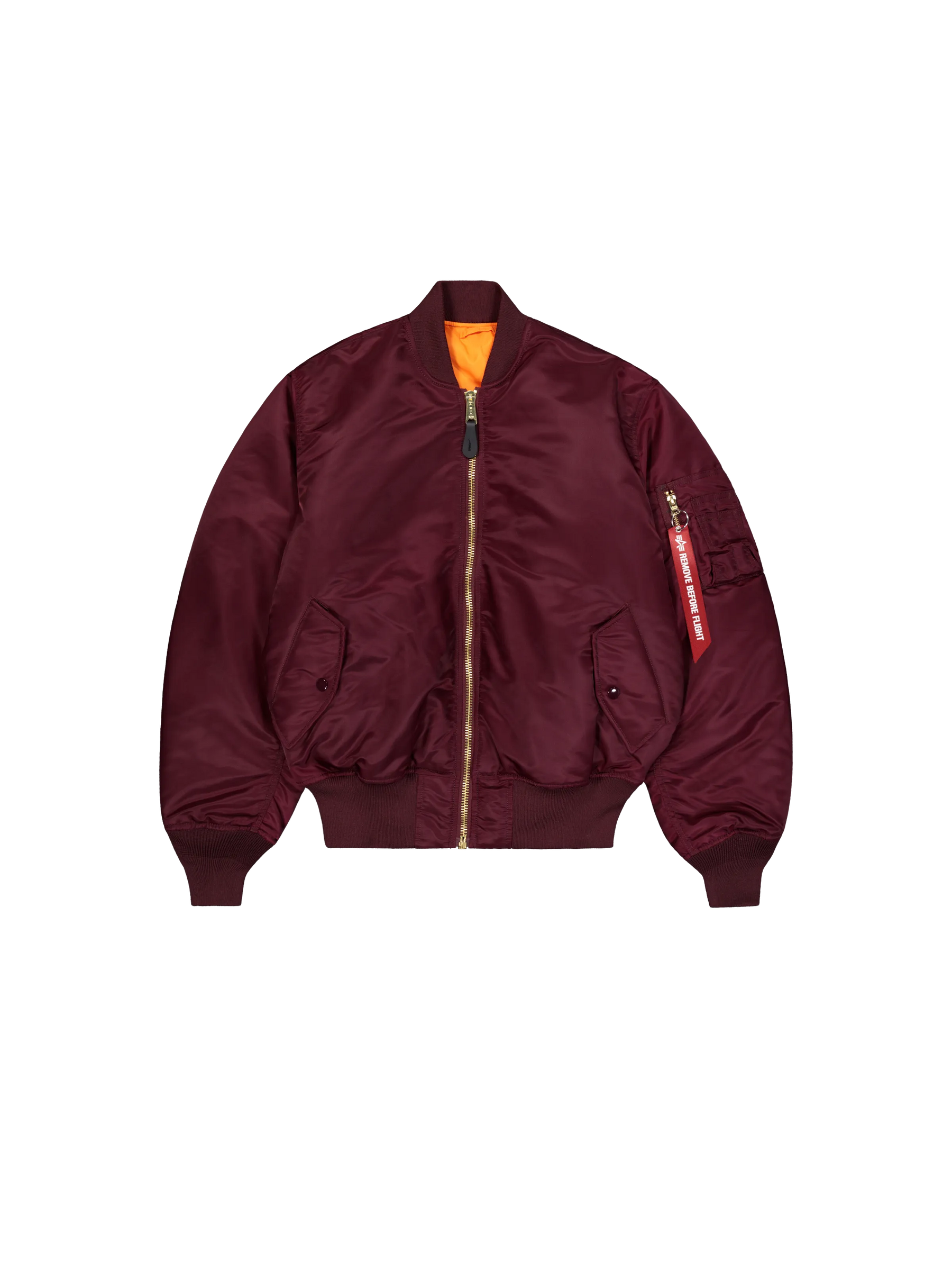 ALPHA INDUSTRIES MA-1 Heritage Bomber Jacket Reversibile Unisex Bordeux