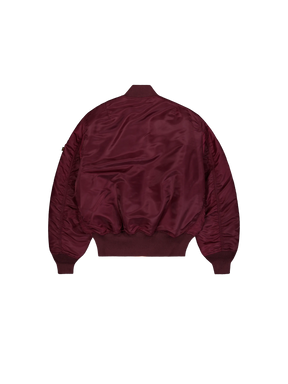 ALPHA INDUSTRIES MA-1 Heritage Bomber Jacket Reversibile Unisex Bordeux