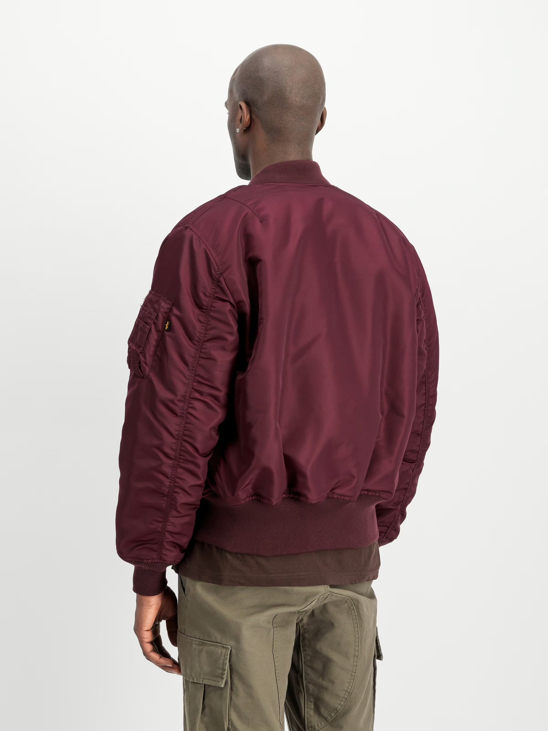 ALPHA INDUSTRIES MA-1 Heritage Bomber Jacket Reversibile Unisex Bordeux